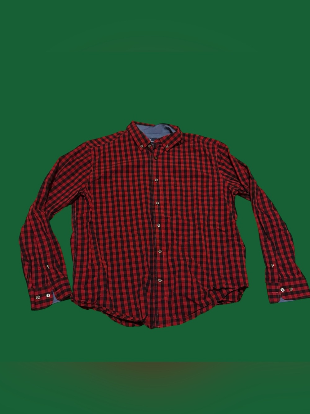 Red and Black Flannel Checkered Shirt Fall Autumn Gingham Lumberjack Costume
